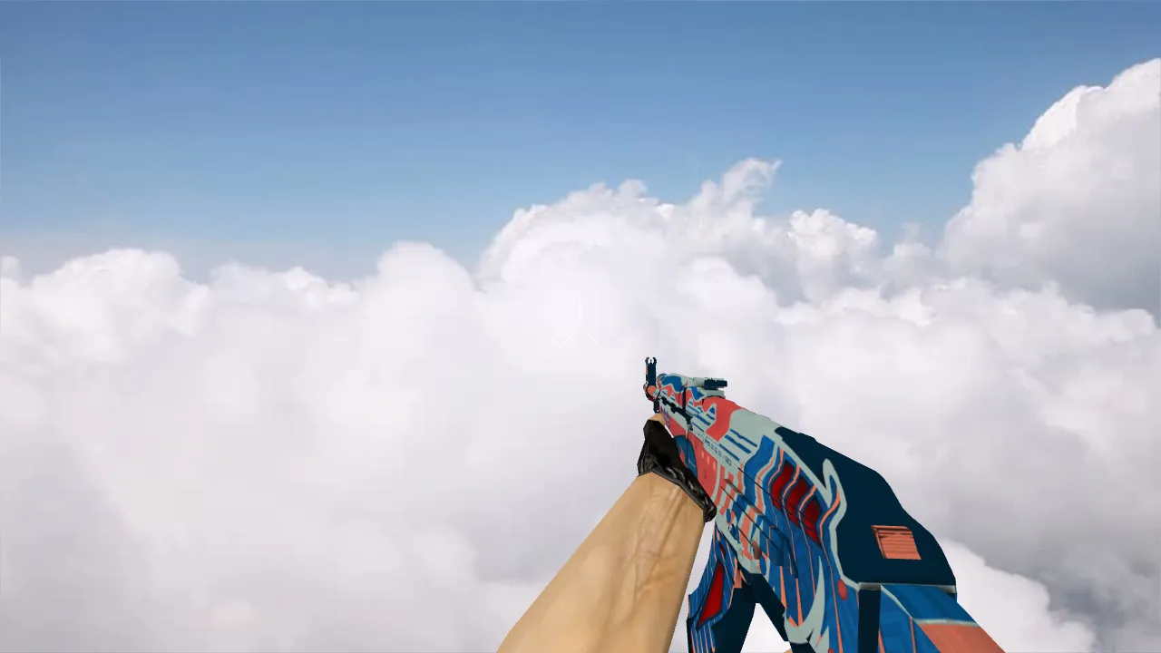 Модель AK-47 Wayfarer 80 v_ для CS 1.6: p_ и w_ с звуками, анимацией осмотра, качеством текстур и настройкой — скриншот 4