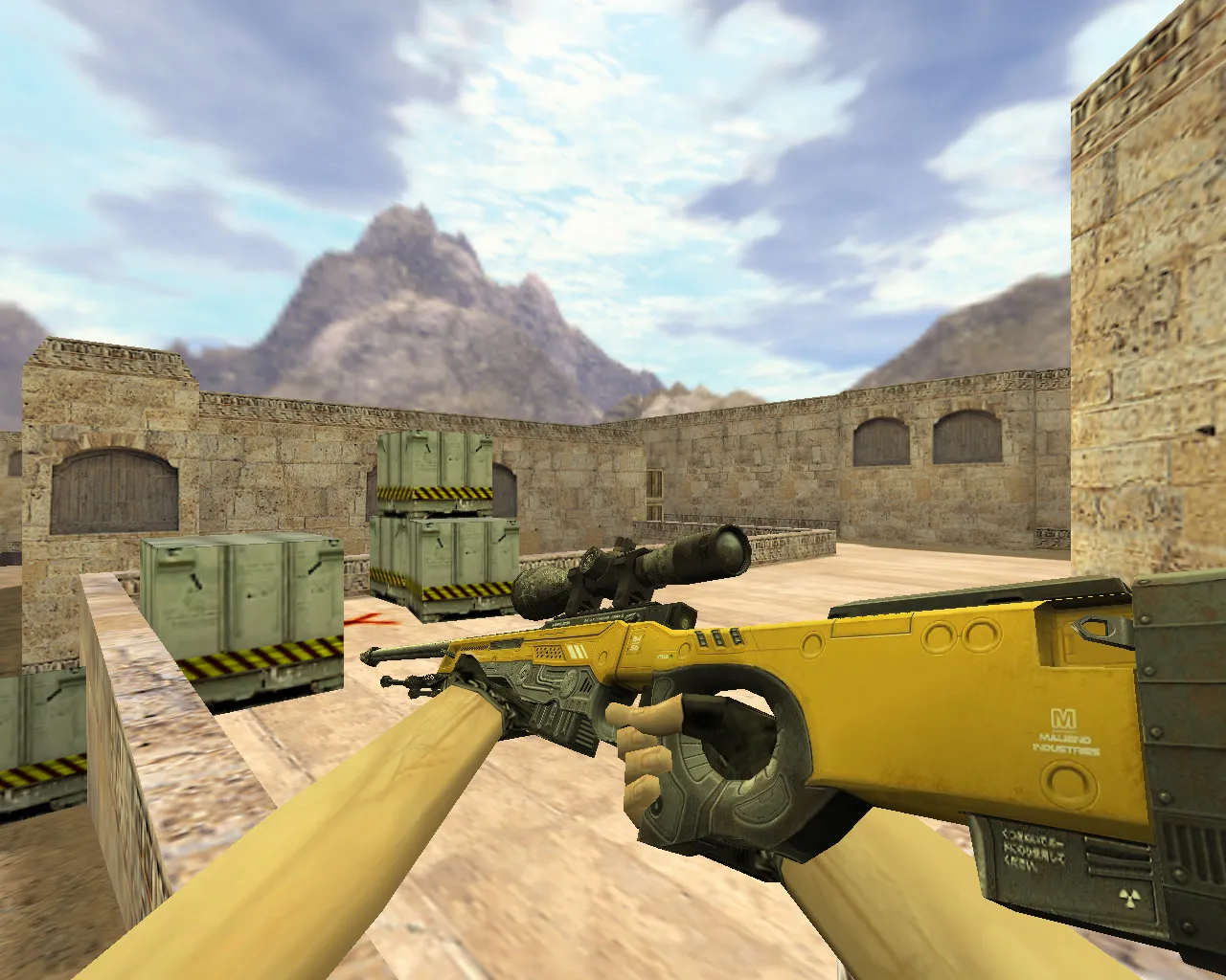 Модель AWP Уничтожитель Желтый для CS 1.6 - Скачать и Установить - скриншот 1