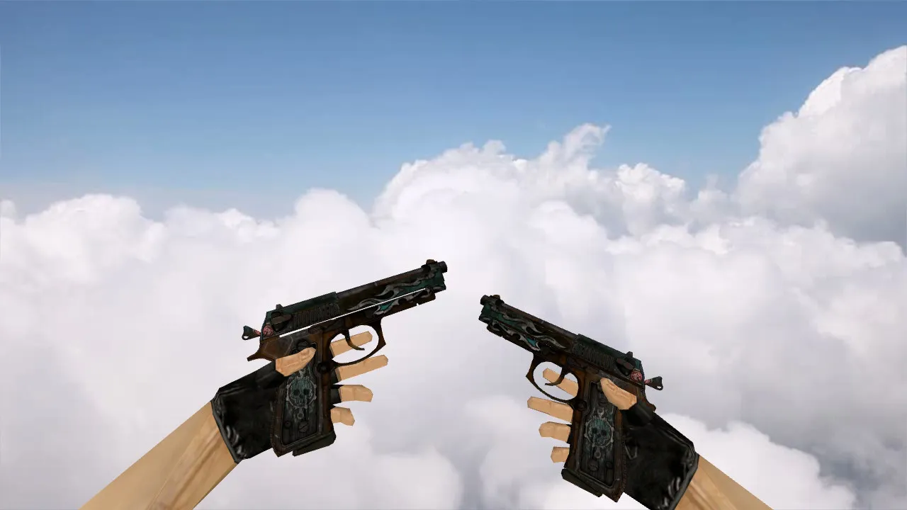 Скин «Dual Berettas Road Warrior» для CS 1.6 - Оружие на любой вкус — скриншот 1