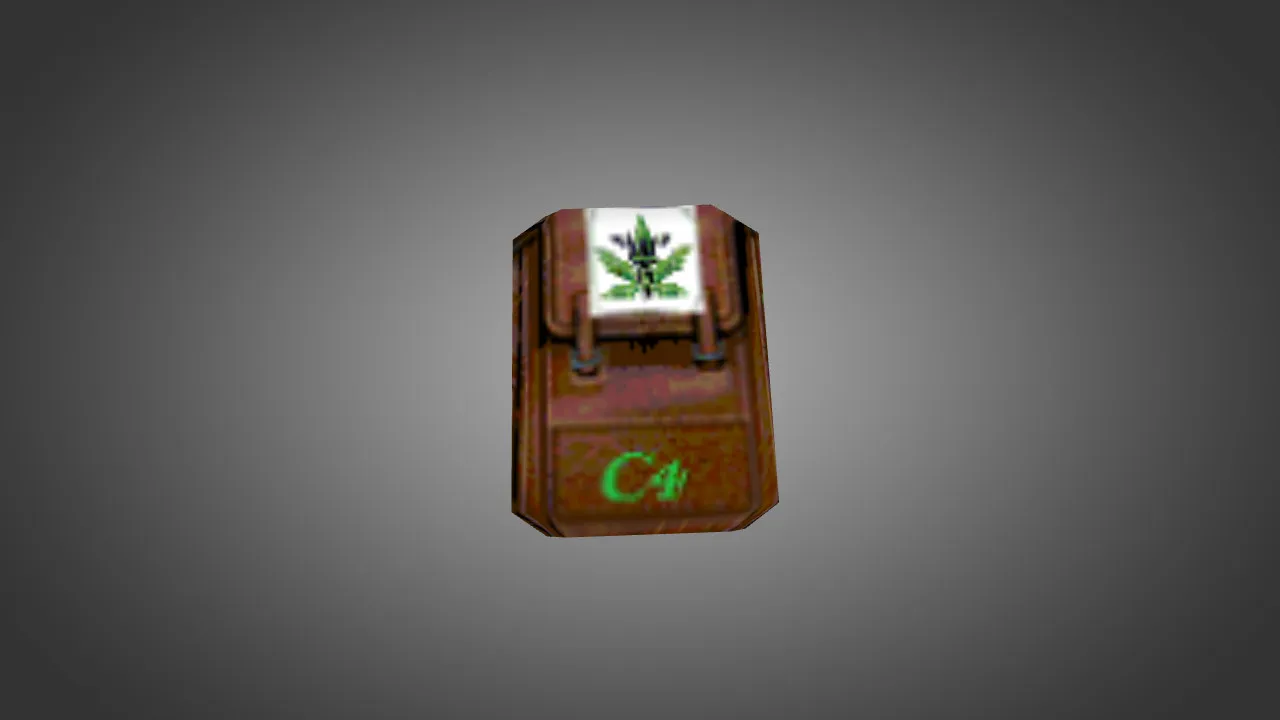 Модель «Marijuana Backpack» v_ модели для CS 1.6: p_ и w_ файлы, звуки, анимация осмотра, текстуры - скриншот 2