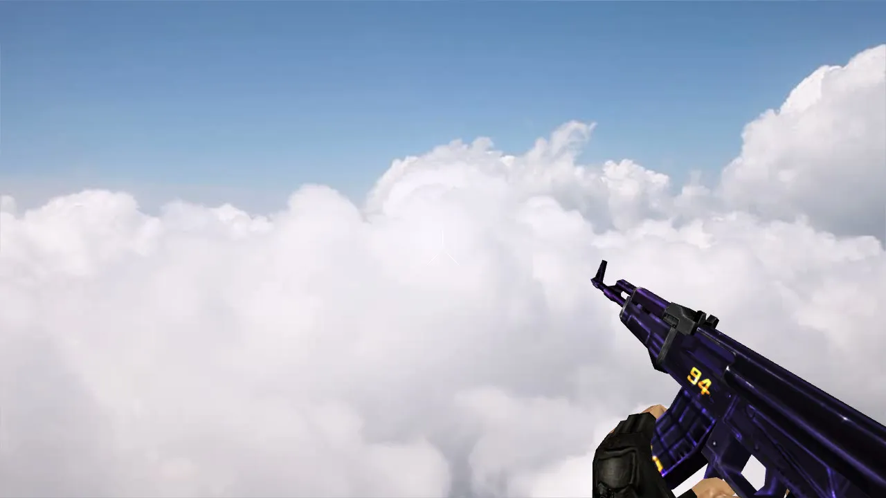 Модель АК-47 «Purple 94» для CS 1.6: v_ p_ w_ файлы, звуки, анимация осмотра и настройки - скриншот 2