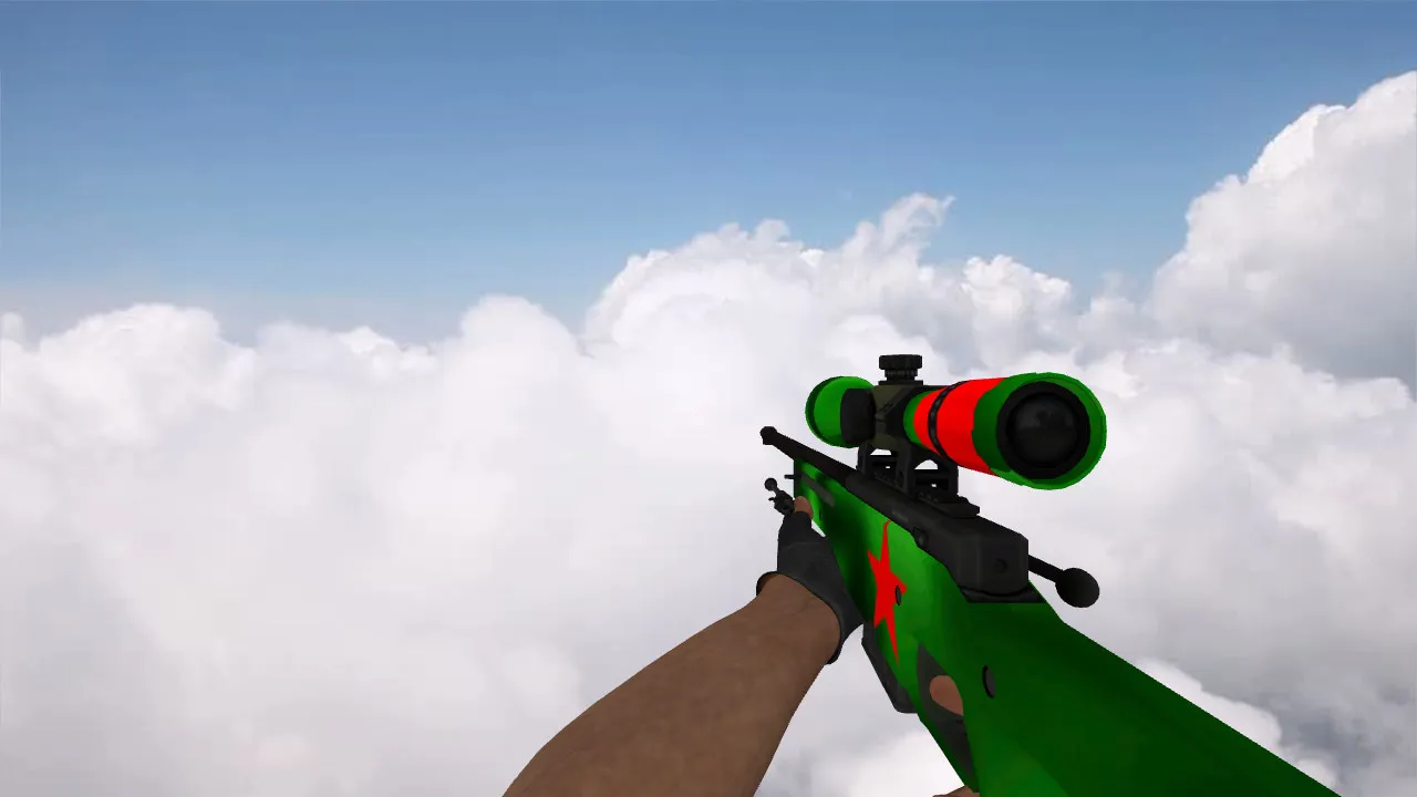Модель AWP Redstar для CS 1.6 - Качественная замена - скриншот 1