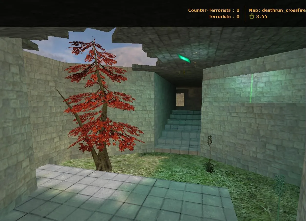 deathrun_crossfire для CS 1.6: deathrun-карта, контрольные точки, ловушки, навигация для ботов и оптимизация - скриншот 2