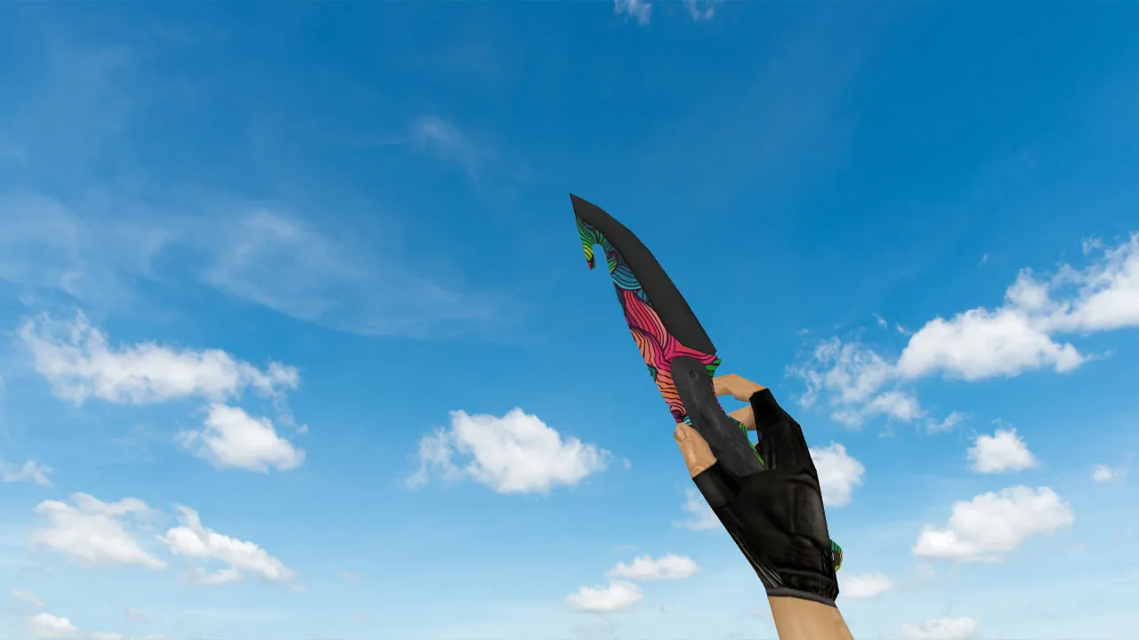 Модель «Gut Knife Nathlose» для CS 1.6: v_ w_ p_, звуки, анимация осмотра, текстуры и стабильный вид - скриншот 2