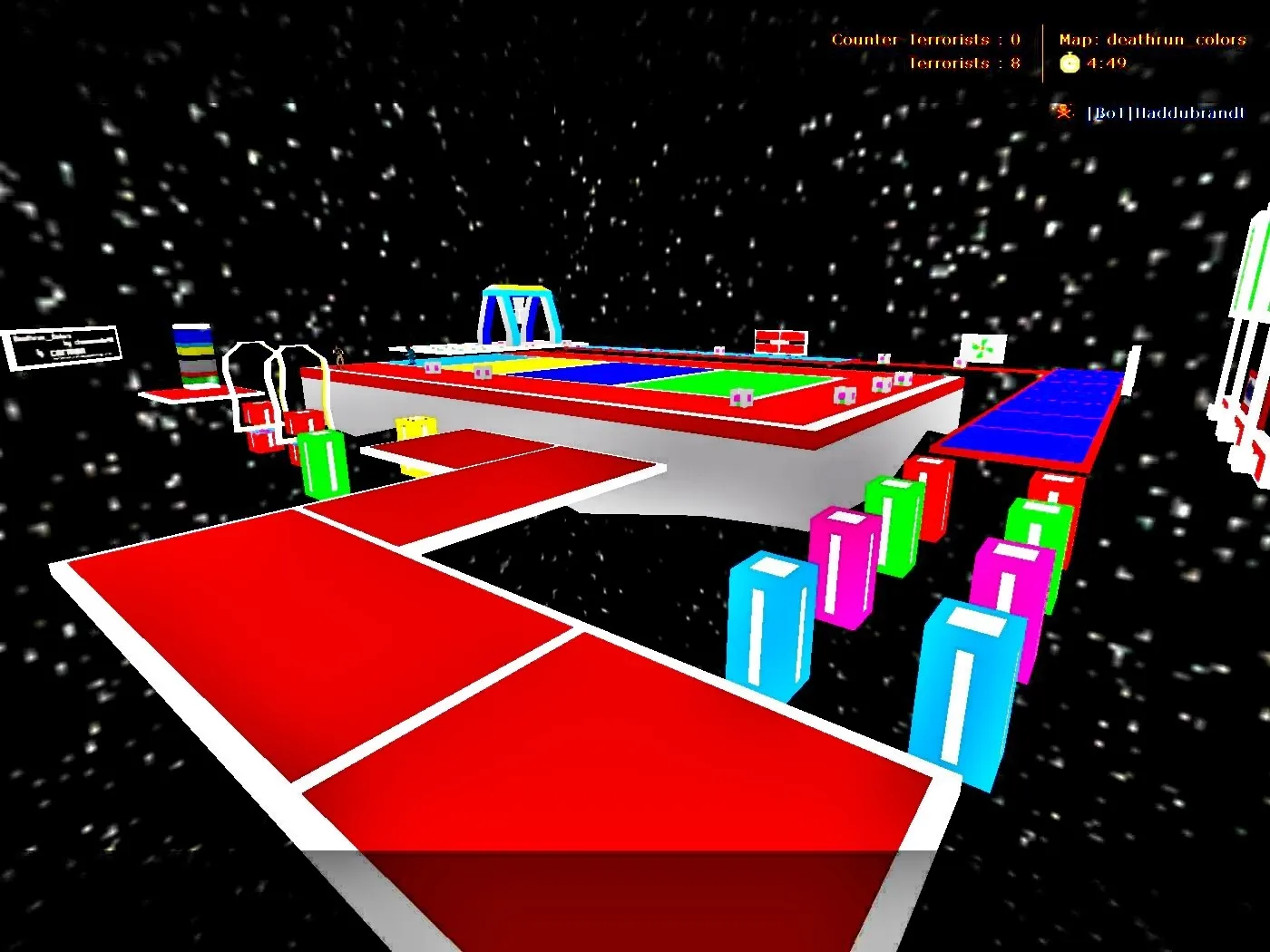 deathrun_colors для CS 1.6: карта Deathrun, точки, баланс, оптимизация wpoly/epoly и запуск без риска - скриншот 1