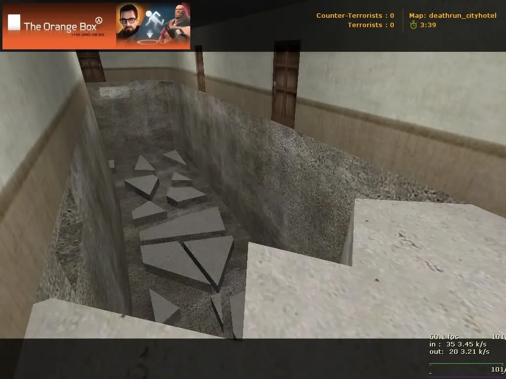 deathrun_cityhotel_v2 - карта Deathrun для CS 1.6: точки, боты, баланс сторон - скриншот 2