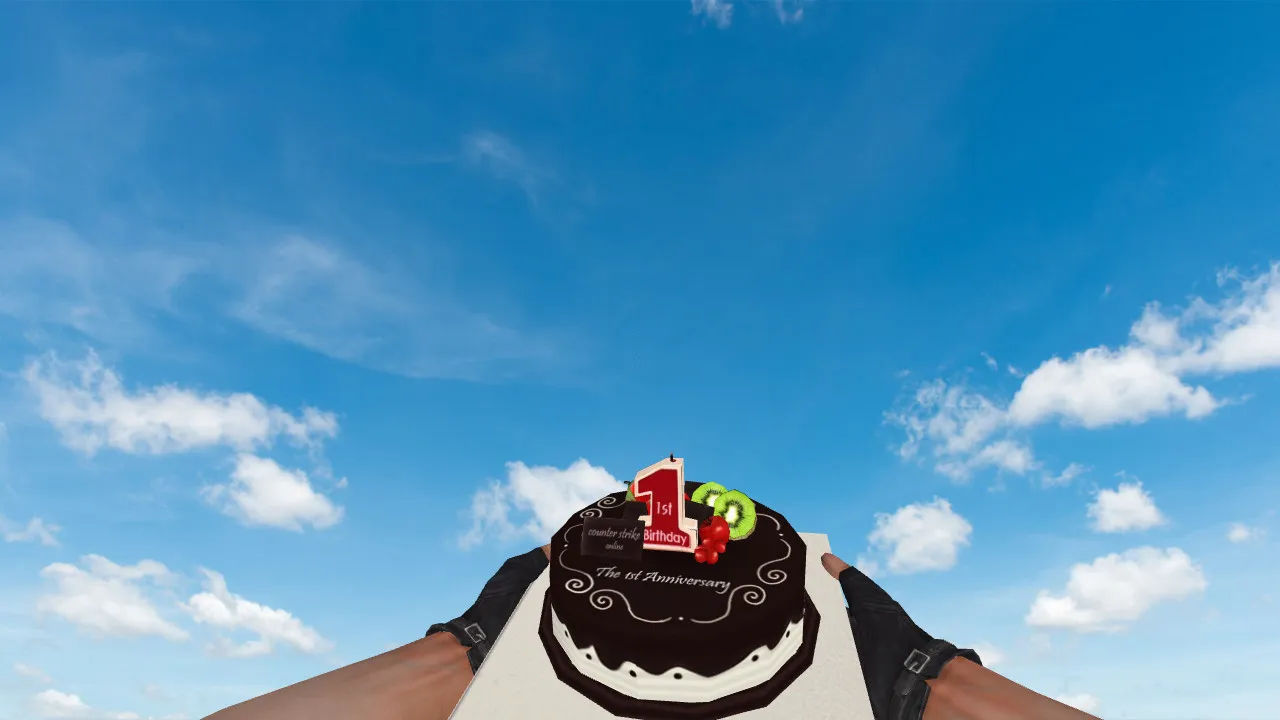 Модель «Cake Grenade» для CS 1.6: v_ и p_ модели, звуки, анимация осмотра и текстуры гранаты - скриншот 1