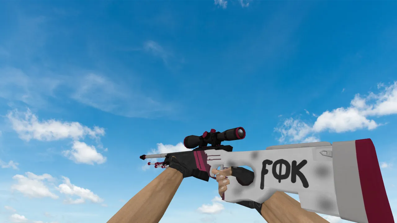 Модель AWP Bloody Pink для CS 1.6 – уникальный стиль и качество - скриншот 1