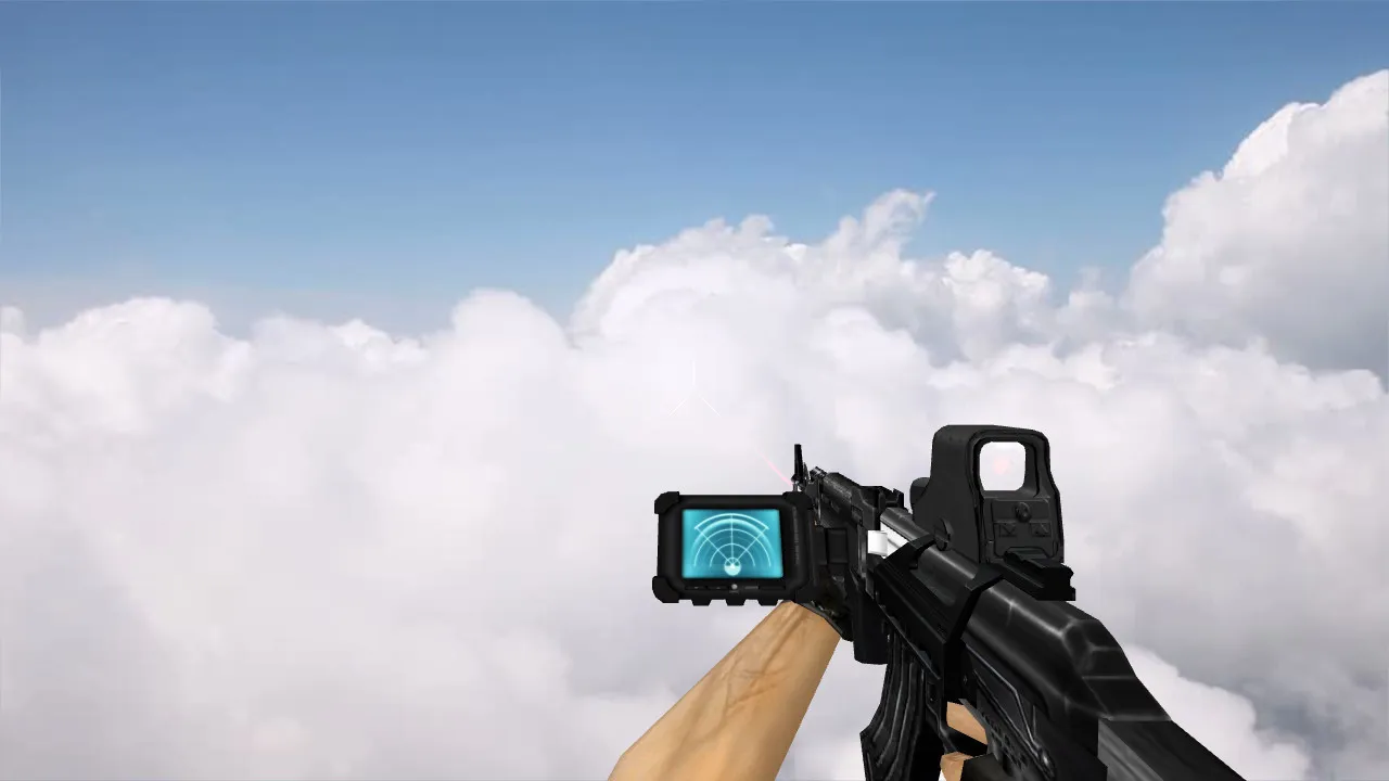 Модель AK-47 Modern Soldier для CS 1.6 - Оптимизированные детали - скриншот 1