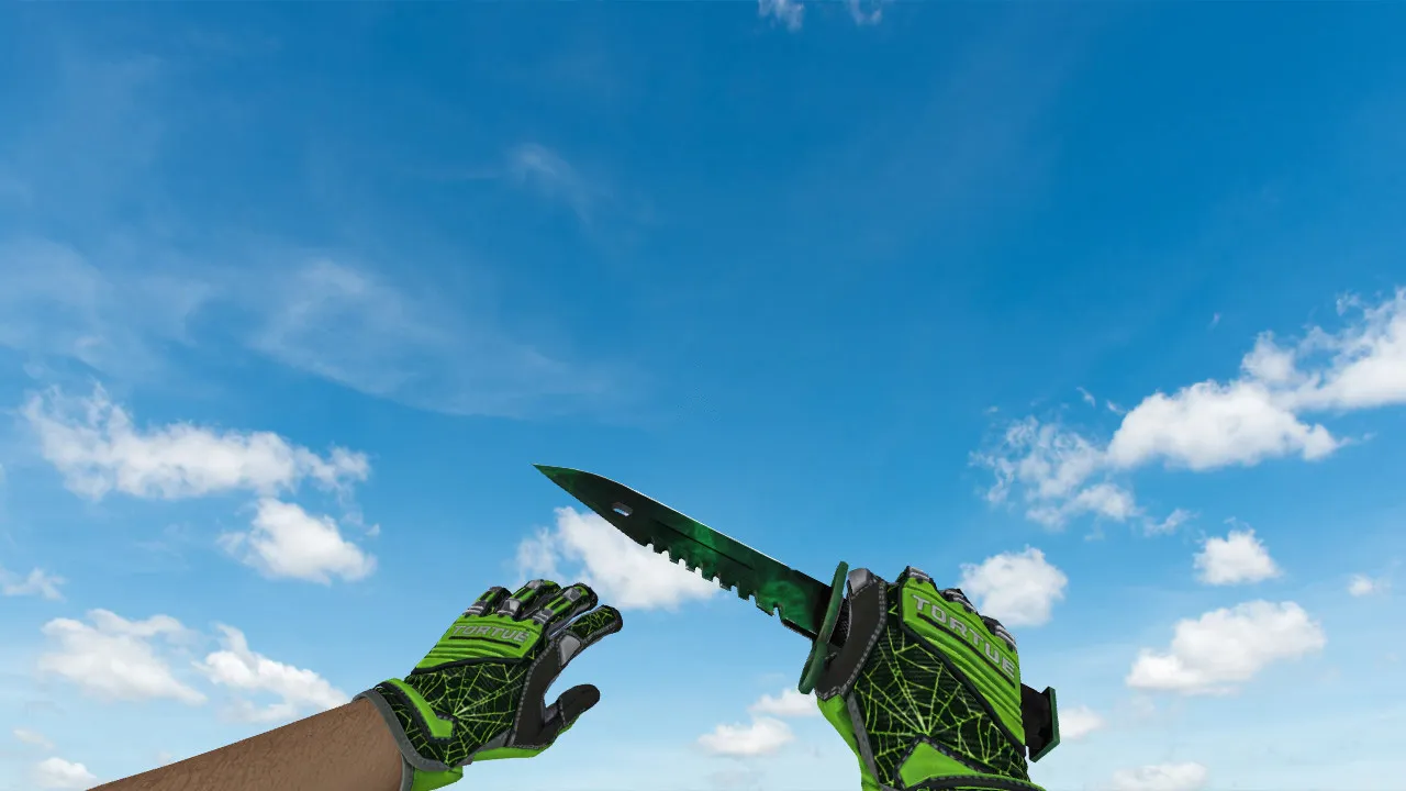 Модель ножа v_ M9 Bayonet Gamma Doppler Phase 2 для CS 1.6: p_ и w_ модели, звуки, анимация осмотра - скриншот 3