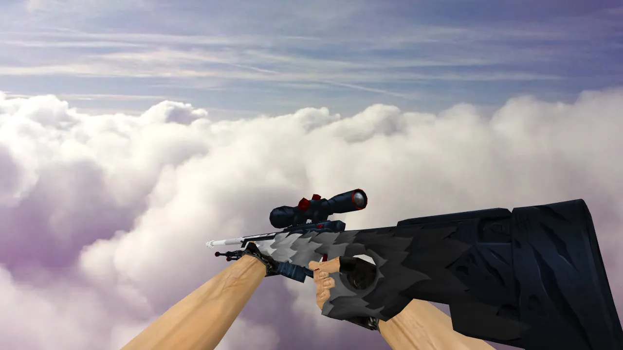 AWP White Fang для CS 1.6 - Модель с уникальным дизайном - скриншот 1