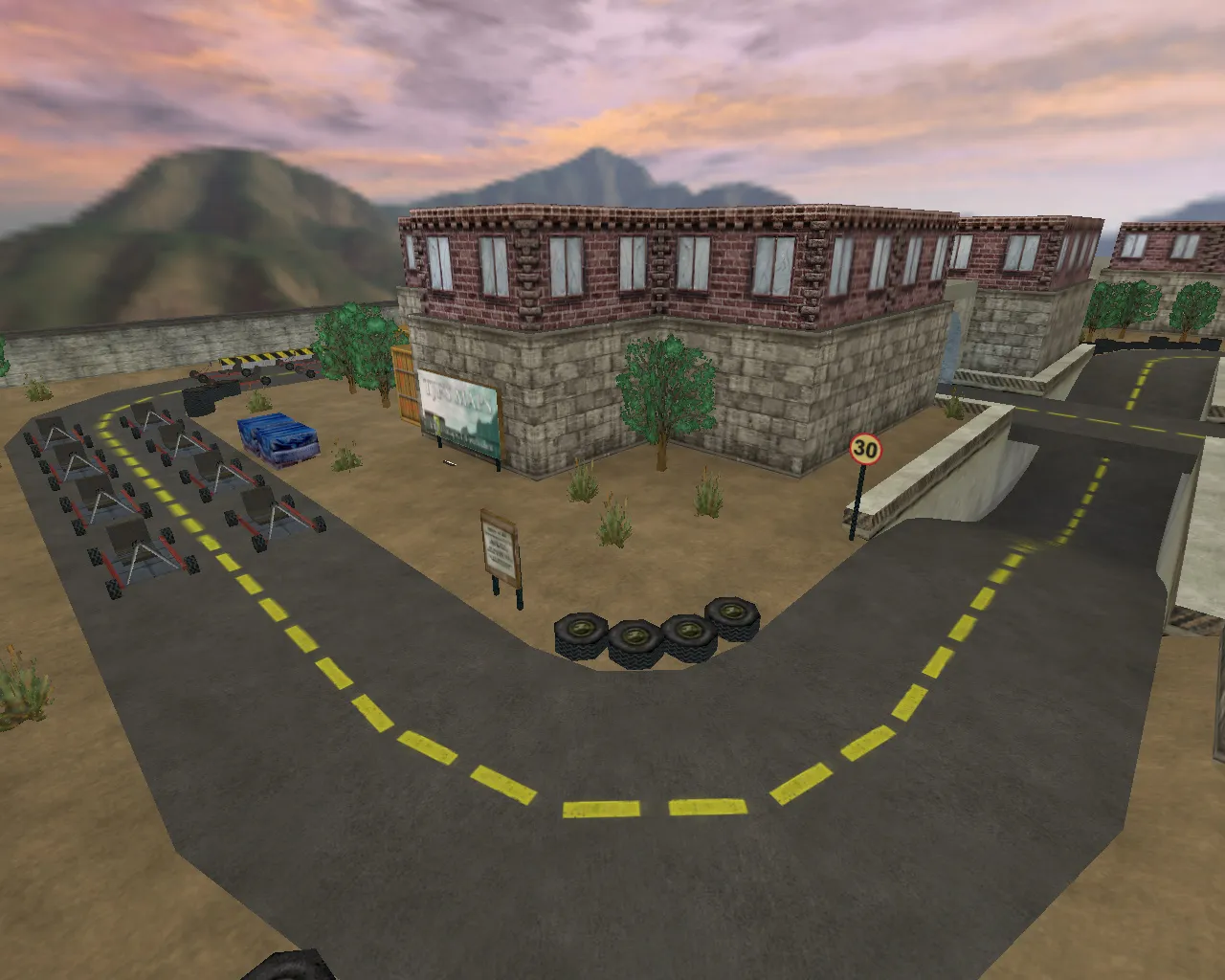 cs_gokarts2race для CS 1.6: карта, баланс сторон, точки и боты, .nav, оптимизация wpoly/epoly - скриншот 1