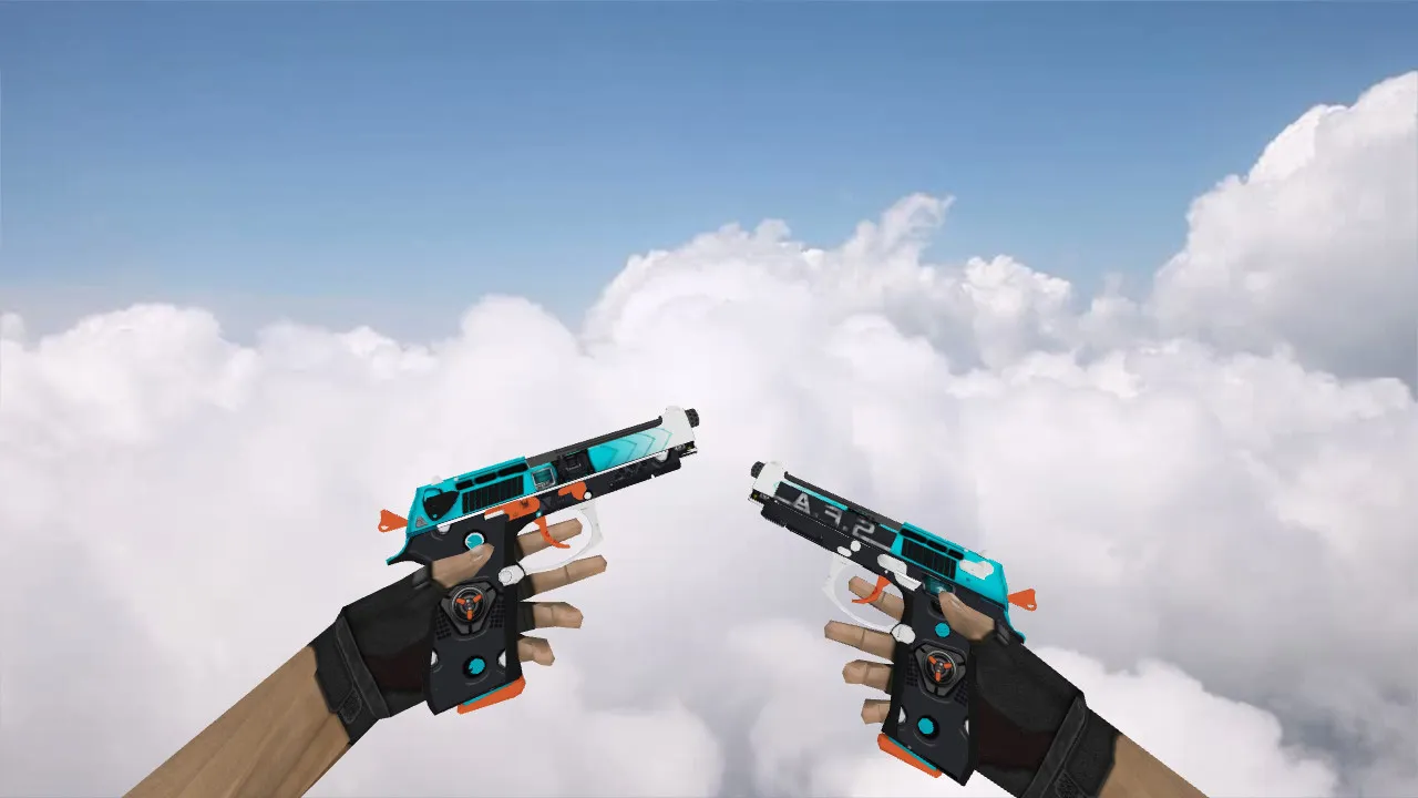 Модель Dual Berettas Trigger Happy для CS 1.6 - скриншот 1