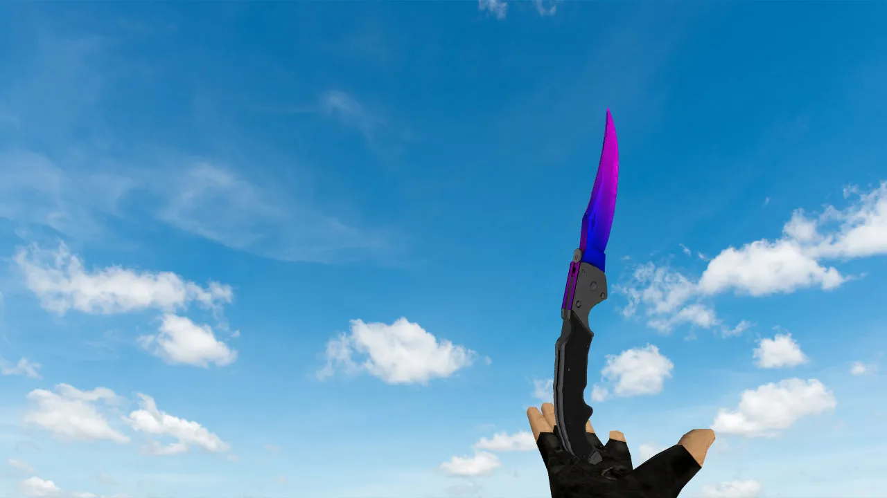 Модель ножа «Falchion Redux» v_knife_p для CS 1.6: звуковое сопровождение, анимация осмотра, текстуры - скриншот 2