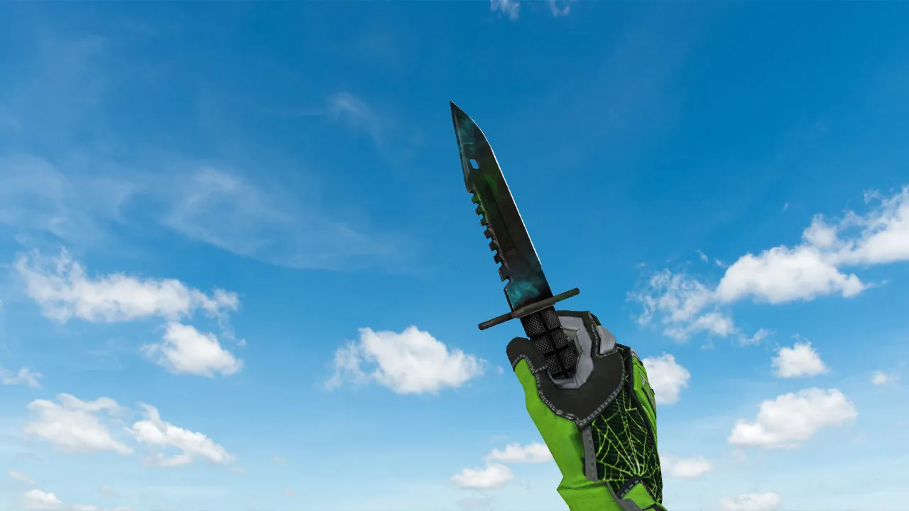 Модель ножа v_ M9 Bayonet Gamma Doppler Phase 3 для CS 1.6: p_ и w_ модели, звук, анимация осмотра - скриншот 2