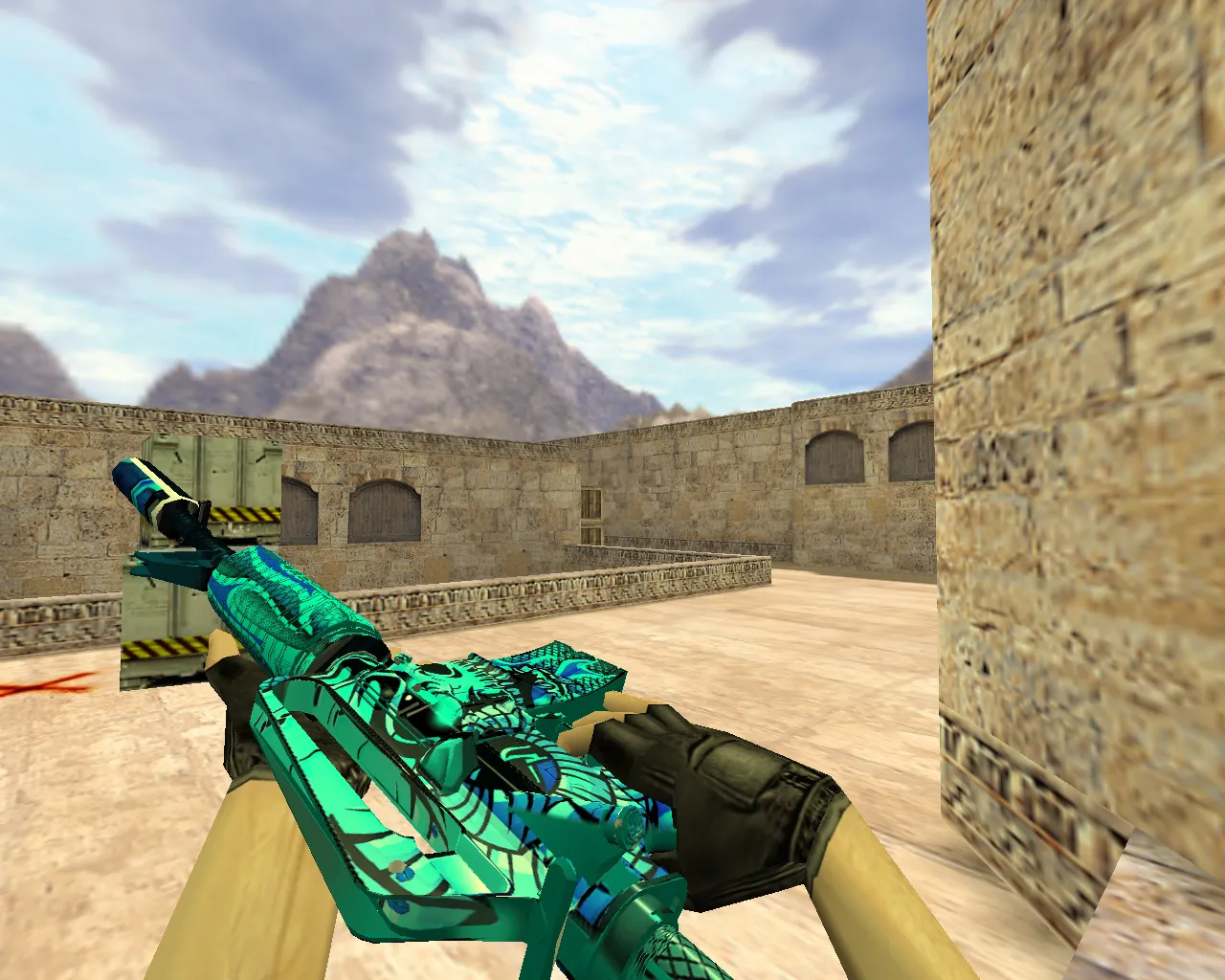 Модель M4A1 Eske v_ p_ w_ для CS 1.6: звуки, анимация осмотра, качественные текстуры - скриншот 2