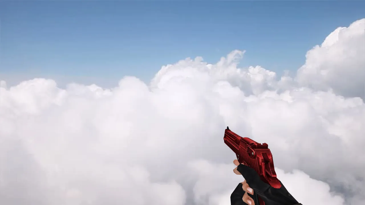 Модель «CSO Desert Eagle Red» для CS 1.6 - Качественная замена - скриншот 1