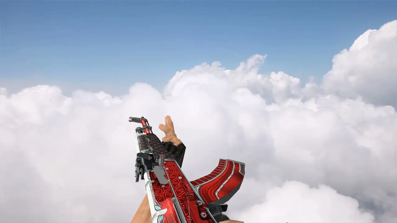Модель «AK-47 Ruby» v_ и p_ модели для CS 1.6: звуки, анимация осмотра, текстуры и качество в игре — скриншот 3