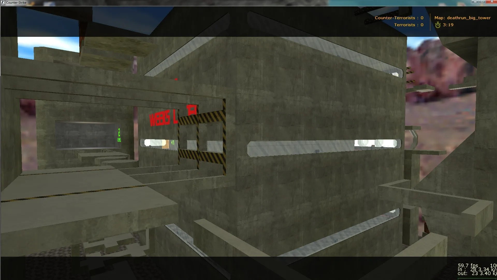 deathrun_big_tower для CS 1.6: карта big tower, ловушки и раунды по правилам - скриншот 3