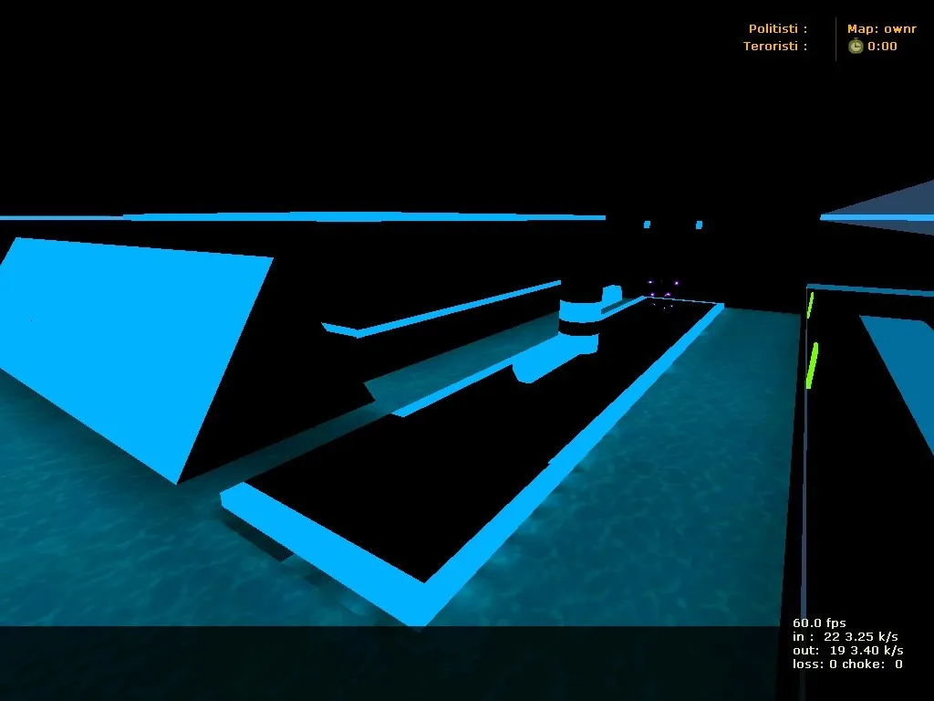 deathrun_glowblue_final для CS 1.6: тактики за терр/контр, точки, .nav и оптимизация wpoly/epoly - скриншот 2