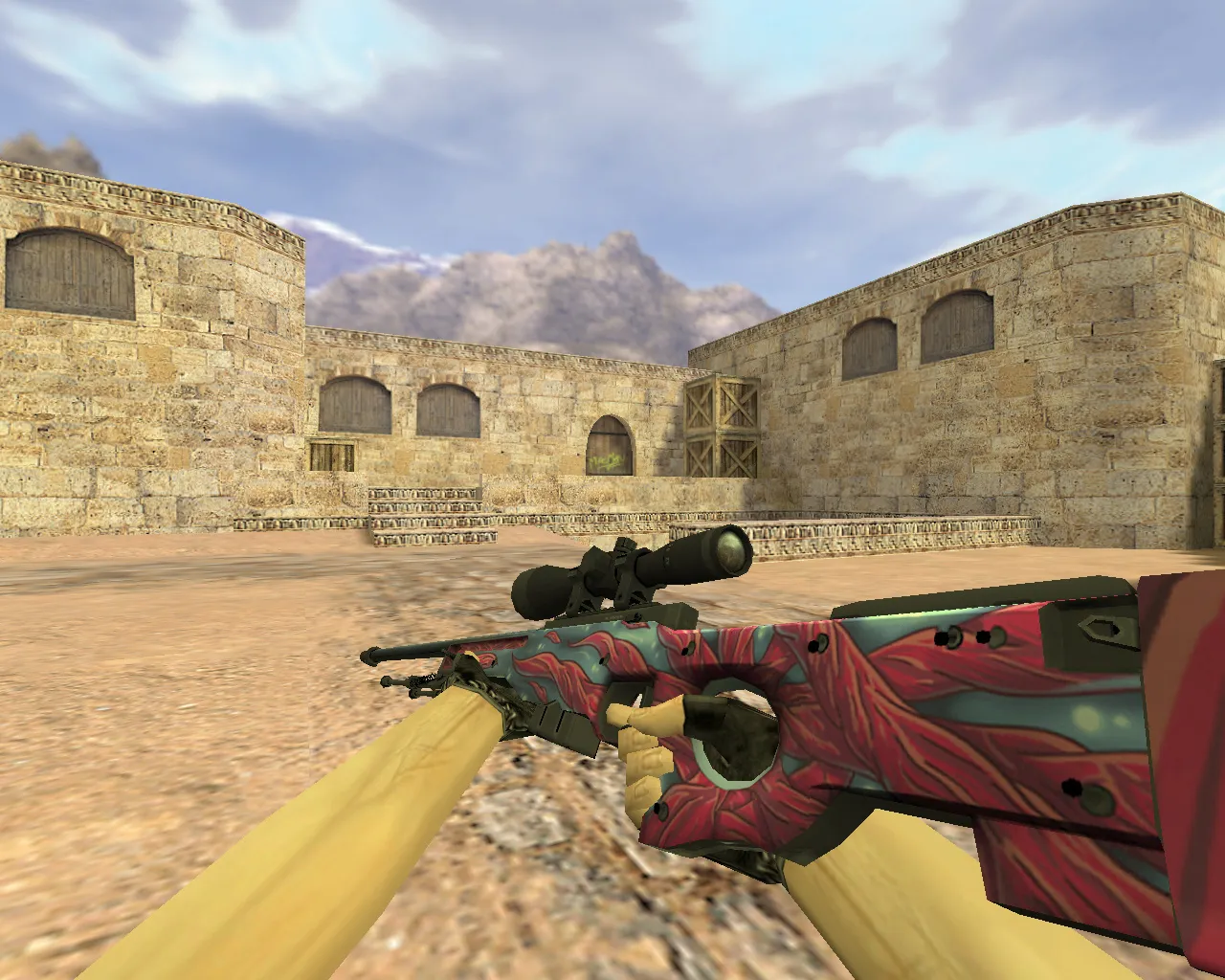 Модель «AWP Щупальца» для CS 1.6 - Уникальный скин для снайперов — скриншот 1