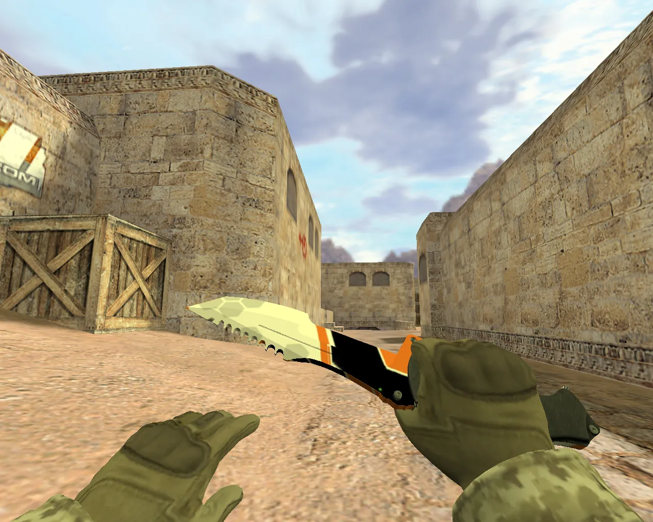 Модель «Охотничий нож Азимов» v_knife для CS 1.6: звуки, анимация осмотра, качество текстур - скриншот 3