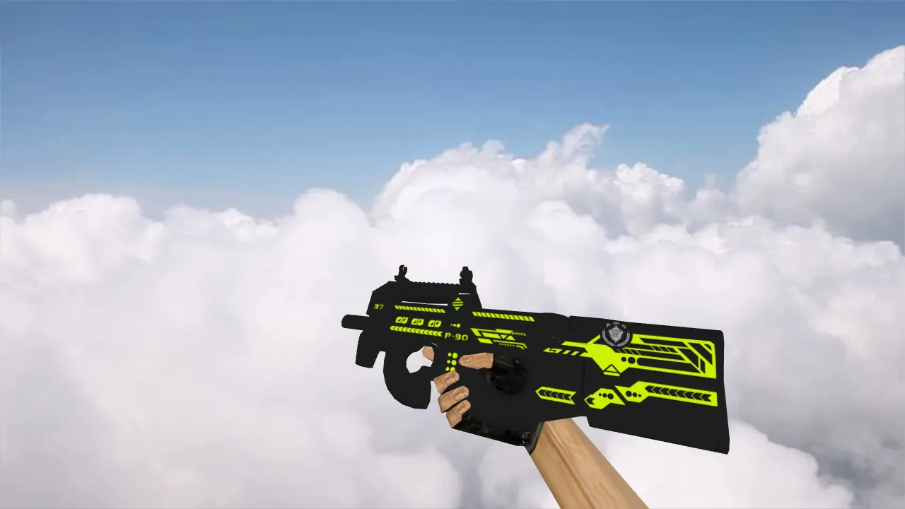 Модель P90 Machine для CS 1.6 - Качественные текстуры и анимация - скриншот 1
