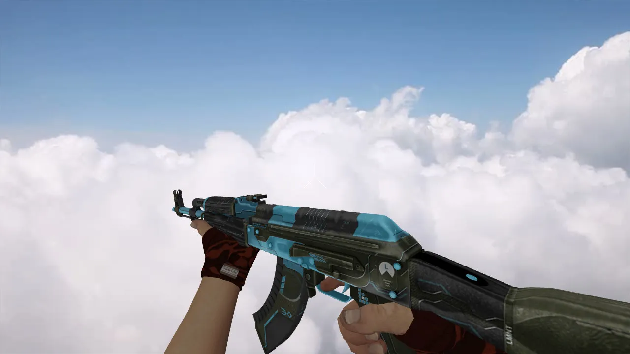 Модель «AK-47 Luanmat Blue» для CS 1.6: уникальный дизайн и высокое качество - скриншот 2