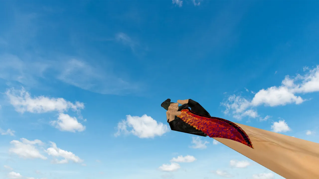 Модель ножа Bowie Knife Armageddon для CS 1.6: v_ / p_ / w_ модели, звук, анимация осмотра, текстуры и установка - скриншот 1