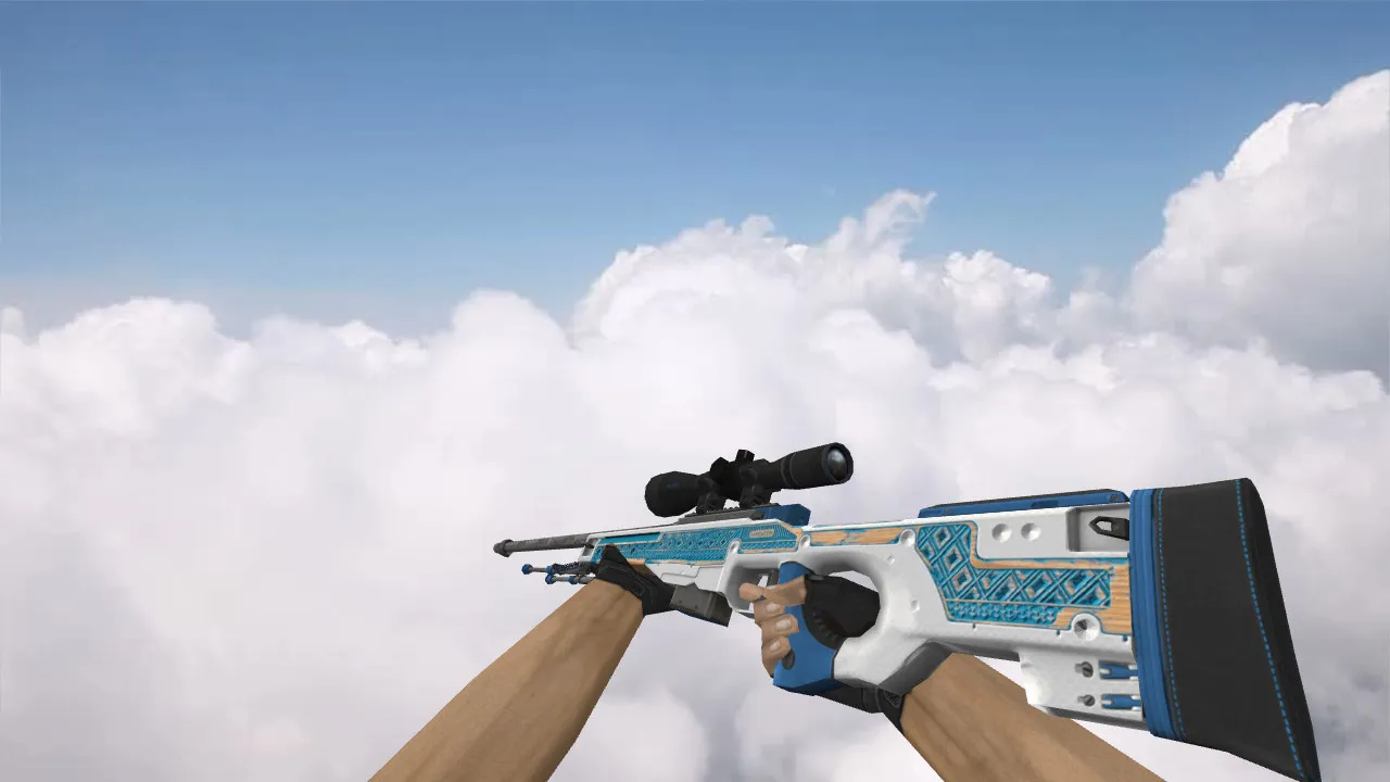 Модель AWP Sea Motive для CS 1.6 - Оружие с уникальным стилем — скриншот 1