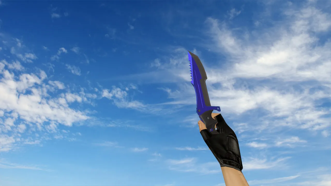 Модель «Huntsman Knife Automatic Blue» v_ для CS 1.6: p_ w_ модели, звуки, анимация осмотра и текстуры - скриншот 2