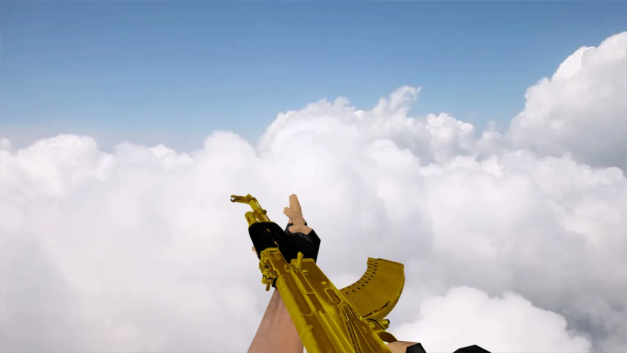 Модель «AK-47 Golden Anim» для CS 1.6 - Высокое качество и детали - скриншот 3