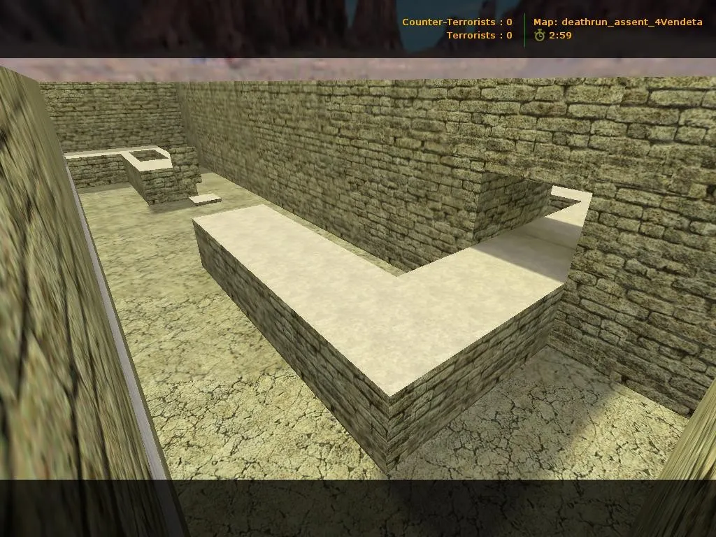 Карта deathrun_assent_4vendeta для CS 1.6: баланс сторон, точки, .nav и оптимизация - скриншот 4