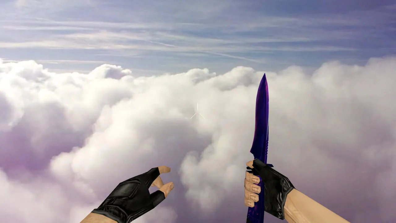 Модель v_default knife ultra для CS 1.6: p_ и w_ файлы, звуки, анимация осмотра, качество текстур - скриншот 1