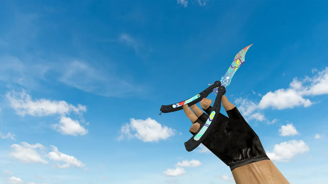 Модель Butterfly Knife Oa (v_, p_, w_) для CS 1.6: звуки, анимация осмотра, текстуры и настройка - скриншот 1