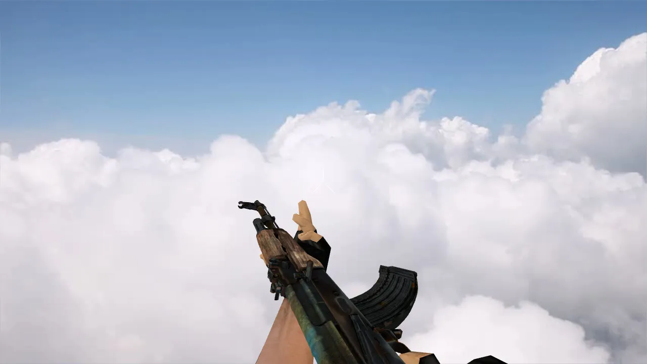 Модель v_ak47 Soviet Rust для CS 1.6: p_ и w_ варианты, звуковое сопровождение, анимация осмотра и качество текстур - скриншот 3