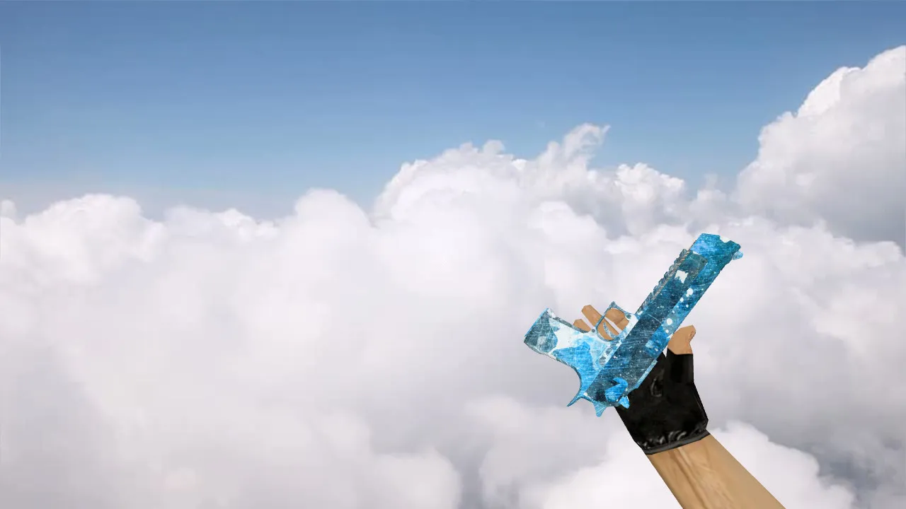 Модель Deagle «Голубой кристалл» для CS 1.6 - скриншот 1
