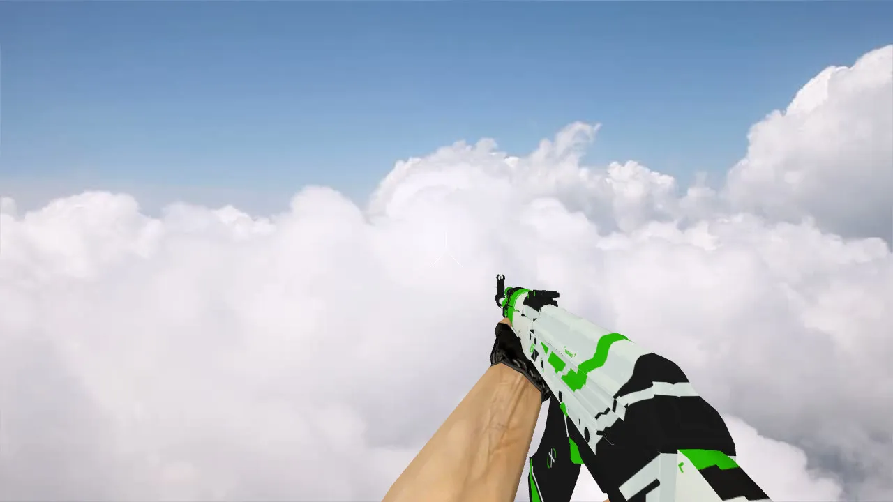 Модель 'AK-47 Green Asiimov' для CS 1.6 - Новая Эстетика — скриншот 4
