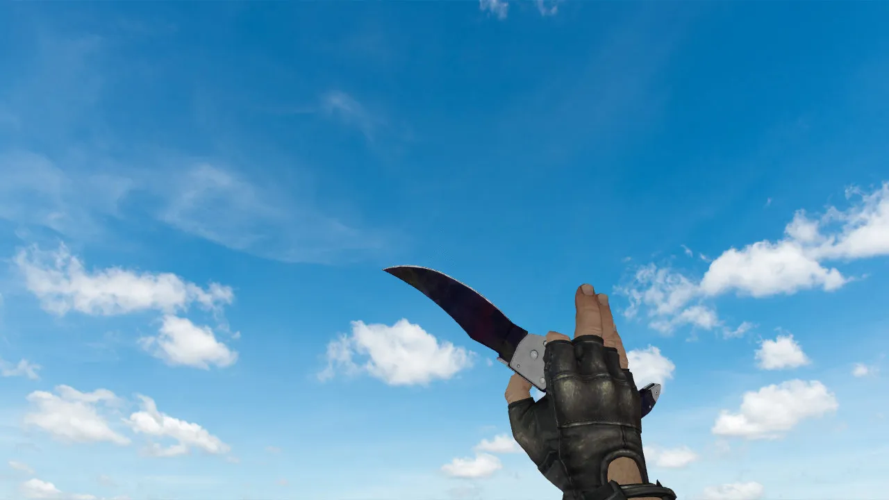 Модель «Falchion Black Pearl» для CS 1.6: v_, p_, w_, звуки, анимация осмотра и качество текстур — screenshot 2