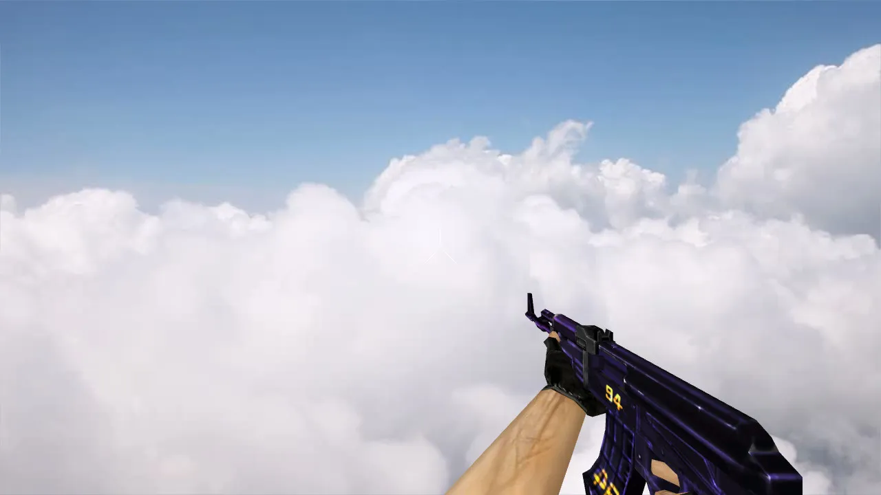 Модель АК-47 «Purple 94» для CS 1.6: v_ p_ w_ файлы, звуки, анимация осмотра и настройки - скриншот 1