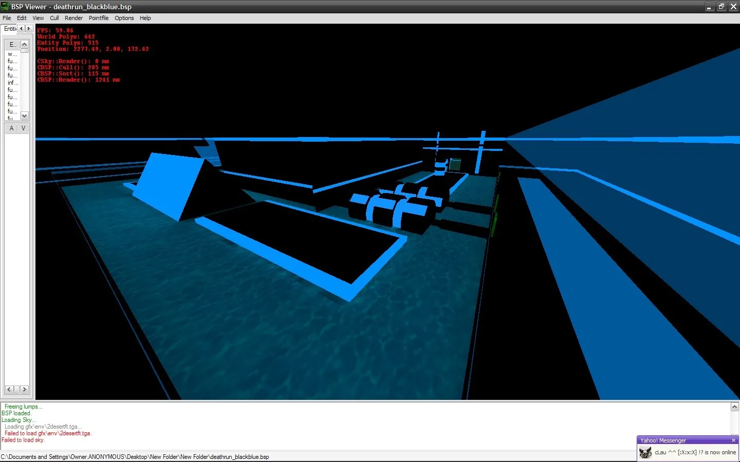 deathrun_glowblue_final для CS 1.6: тактики за терр/контр, точки, .nav и оптимизация wpoly/epoly - скриншот 3