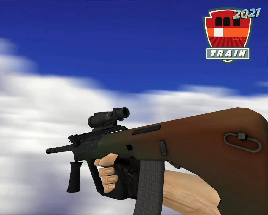 AUG | Янтарный градиент (Amber Fade) для CS 1.6 - Модели Оружия - скриншот 1