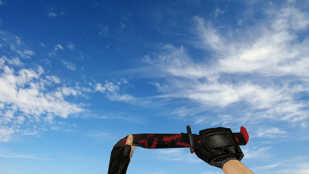 Модель «Death Red Knife» v_knife_p для CS 1.6: звуковое сопровождение, анимация осмотра, качество текстур - скриншот 2