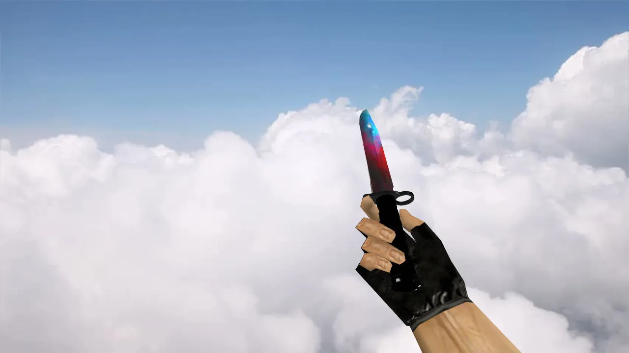 Модель ножа «Bayonet Prohibition» для CS 1.6: v_, p_, w_ модели, звук, анимация осмотра и качество текстур - скриншот 1