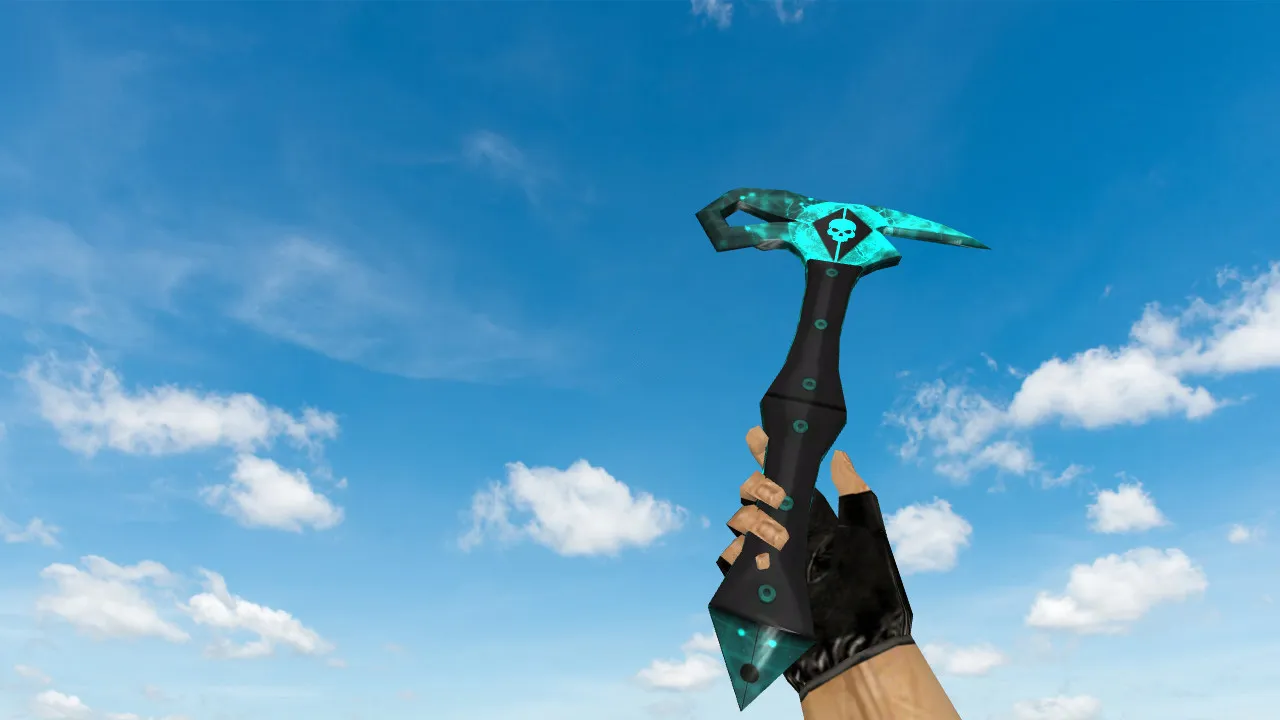 Модель «Blackhawk Axe» для CS 1.6: нож v_, p_, w_, звуки, анимация осмотра и качество текстур — скриншот 1