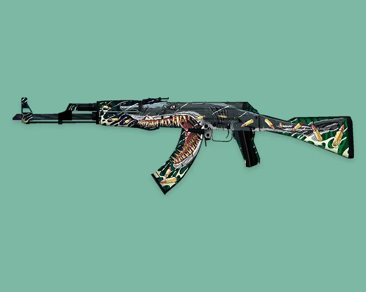 АК-47 «Дикая акула» v_model для CS 1.6: p_ и w_ модели, анимация осмотра, звуки и текстуры - скриншот 1