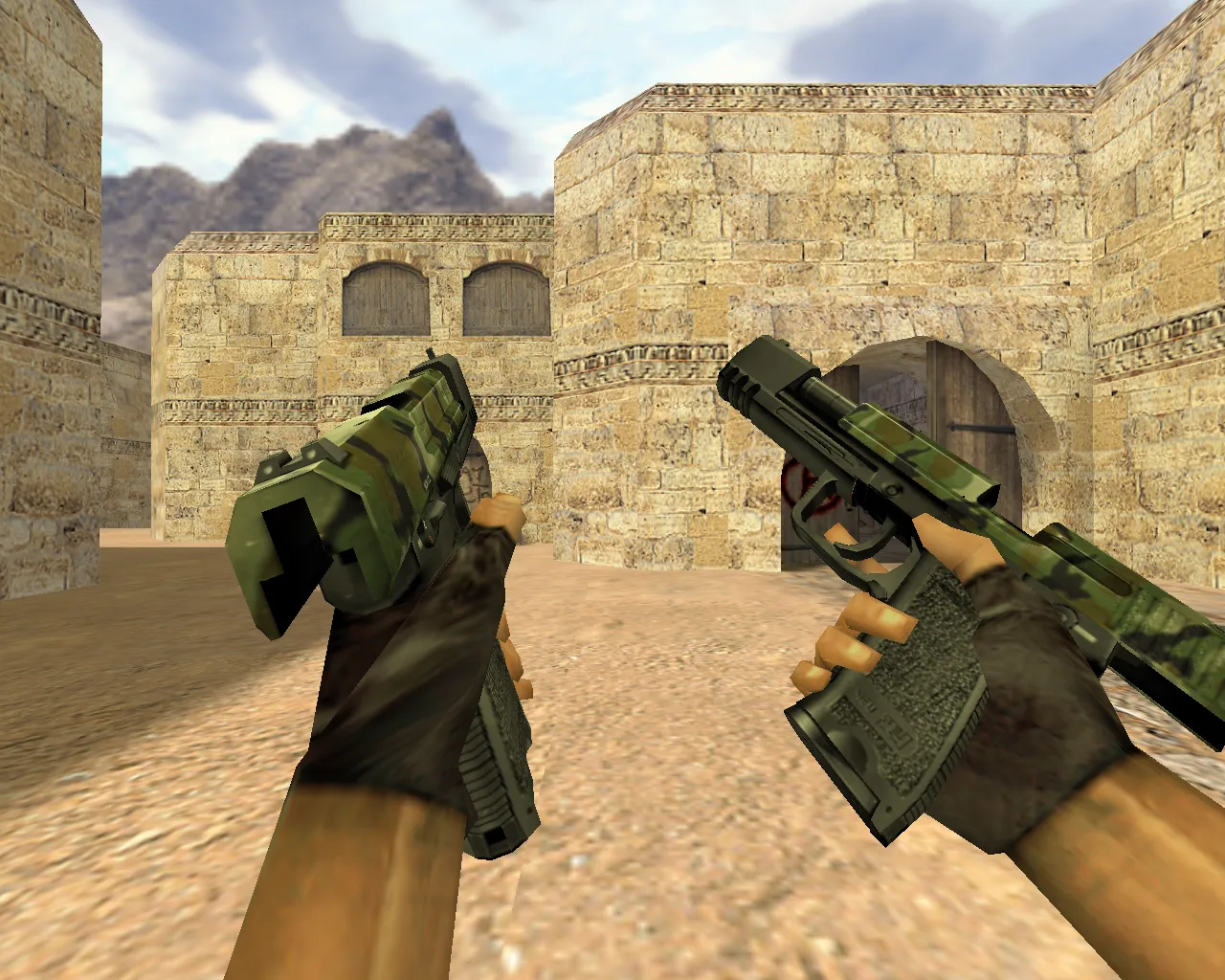 Модель «Два USP Камуфляж» для CS 1.6: Четкая и стильная — скриншот 2