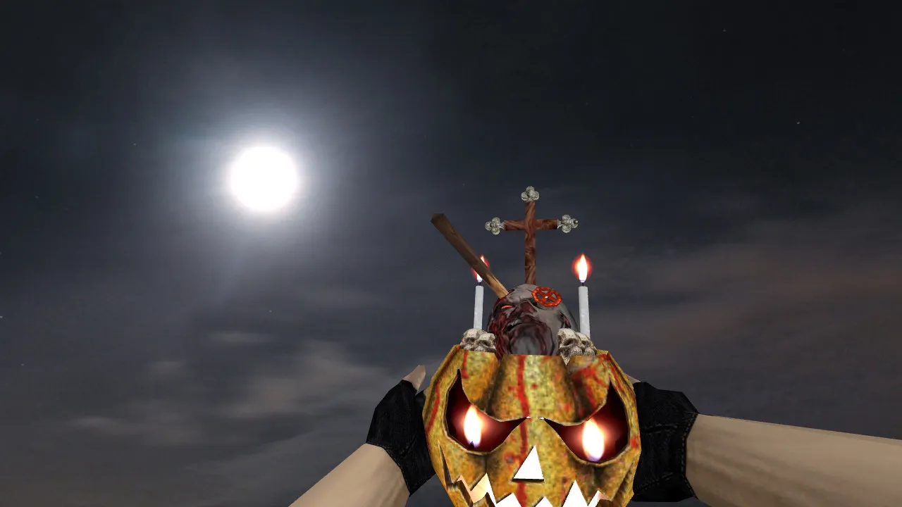 Модель «Halloween Banquets» для CS 1.6: гранаты v_ p_ w_ с анимацией осмотра и звуками - скриншот 1
