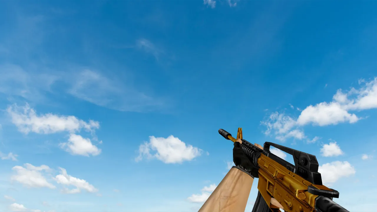 Пак моделей оружия «Gold Weapons Pack V3» для CS 1.6: v_ p_ w_ модели, звуки, анимация осмотра - скриншот 16