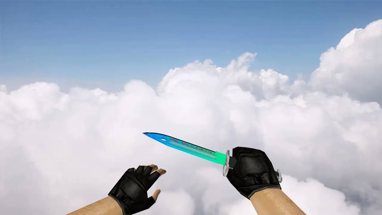 Модель ножа Bayonet CS Forever v_knife_p для CS 1.6: w_ и p_ модели, звуки, анимация осмотра и текстуры - скриншот 3